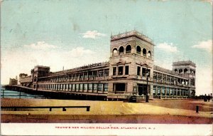 Vtg Atlantic City New Jersey NJ Young's New Million Dollar Pier 1908 Postcard