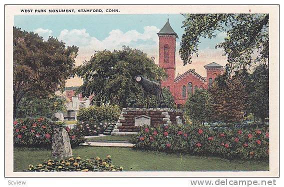 West Park Monument, Stamford, Connecticut, 1910-1920s