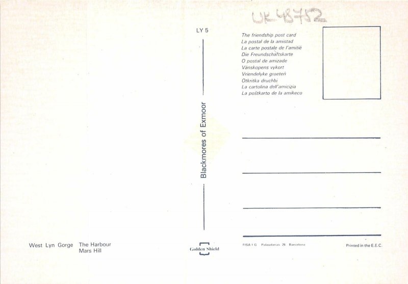 uk48752  lynmouth devon uk ship bateau