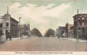 PC Michigan Street, Looking North from Garro Street in Plymouth, Indiana~129810