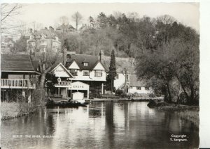 Surrey Postcard - Guildford, The River. Posted 1966 - Ref 13952A