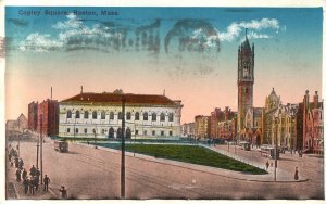 Vintage Postcard 1917 Copley Square Grounds Buildings Boston Massachusetts MA