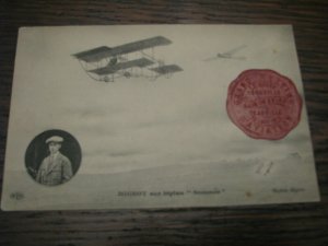 Aviation Postcard Used French France 1910 Rouen Biplane Mignot Sommer