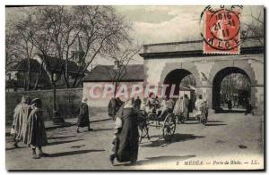 VINTAGE POSTCARD Algerie Medea Carries of Blida 