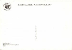 CONTINENTAL SIZE POSTCARD LEEDS CASTLE MAINDSTONE KENT UNITED KINGDOM