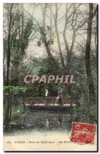 Paris Old Postcard Bois de Boulogne Gateway