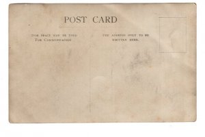 Real Photo, Baby Posing on Donkey Wagon