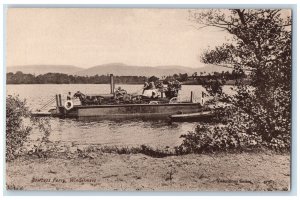 c1910's Bowness Ferry Lake Windermere England United Kingdom Vintage Postcard 