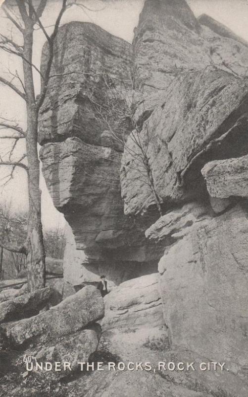 Under the Giant Rocks Rock City Park, Olean NY, New York - DB