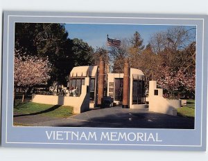 Postcard Vietnam Memorial, Sacramento, California