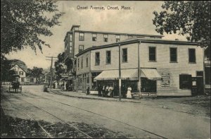 Onset Cape Cod MA Store w/ Visible Signs c1910 Postcard