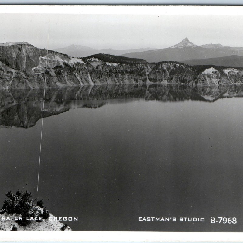 c1950s Klamath County, OR RPPC Crater Lake Birds Eye Majestic Real Photo PC A164