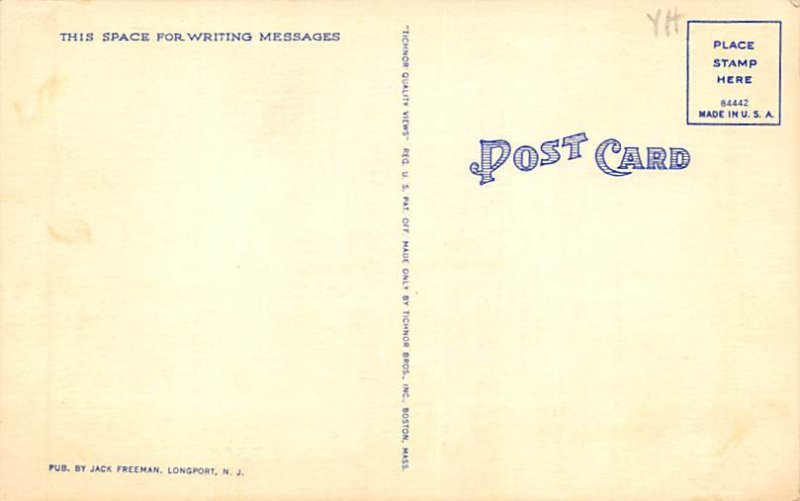 Boardwalk Front of Traymore Hotel Atlantic City, New Jersey NJ