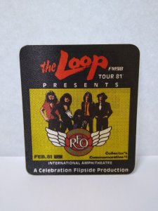 Reo Speedwagon Hi Infidelity 1981 World Tour Cloth Backstage Pass Band Photo