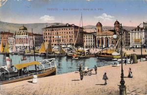 B23333 trieste riva carciotti e hotel de la ville ship bateaux italy