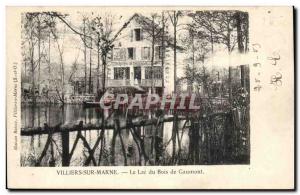 Villiers sur Marne Old Postcard Lake Wood Gaumont