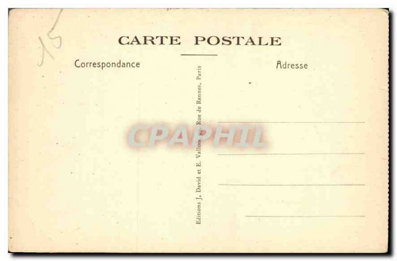 Postcard Old military academy La Fleche The Parlor