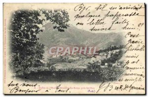 Old Postcard Vallee d & # 39Aude Genioles les Bains near Quillan