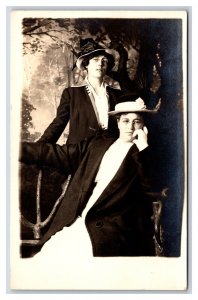 RPPC Studio View Portrait of Women Looking Fancy and Serious UNP Postcard S3