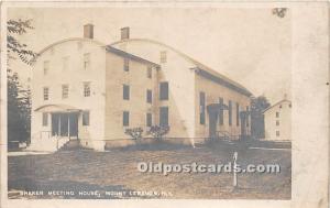 Shaker Meeting House, Real Photo Mount Lebanon, NY, USA Unused 