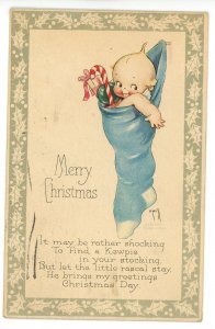 Kewpies by Rose O'Neill. Pub. By Gibson Art Christmas- Kewpie in y...