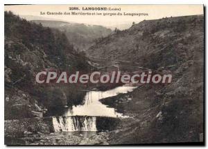 Postcard Old Langogne Cascade Of Swifts and Gorges