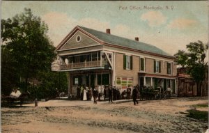 Monticello NY Post Office Frank Kennedy News Dealer 1912 Guilderland Postcard U7