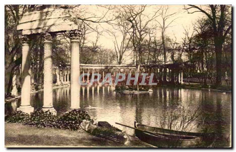 Old Postcard Paris Parc Monceau The Colonnade