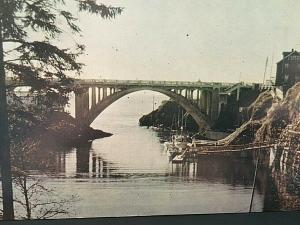 Postcard Depot Bay Bridge in Depot Bay, OR.    U7