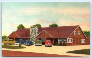 FLINT, MI Michigan ~ Roadside EL RANCHO Restaurant & Lounge 1955 Linen  Postcard