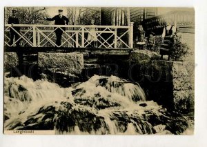 3143880 Finland LANGINKOSKI rapid Kotka Vintage 1916 year RPPC