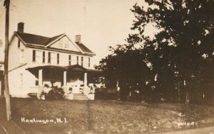 HARLINGEN NJ ANTIQUE REAL PHOTO POSTCARD RPPC