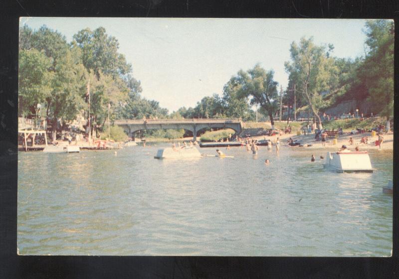 NOEL MISSOURI SHADOW LAKE RESORT SWIMMING BEACH MO. VINTAGE POSTCARD