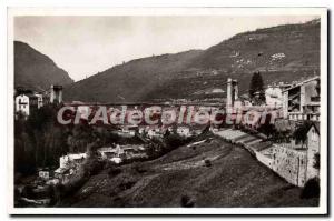 Postcard Old Saint Claude The Suspension Bridge