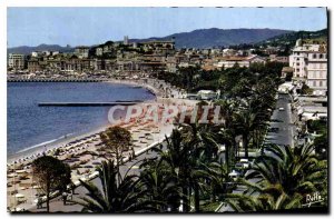 Postcard Old Cannes Am The Beach and the Croisette Boulevard ls basically Suquet