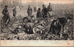 World War 1 Soldiers Belgian Army Getting a New Model Military Postcard C082