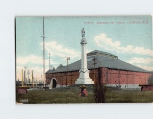 Postcard Soldiers' Monument and Armory, Camden, New Jersey