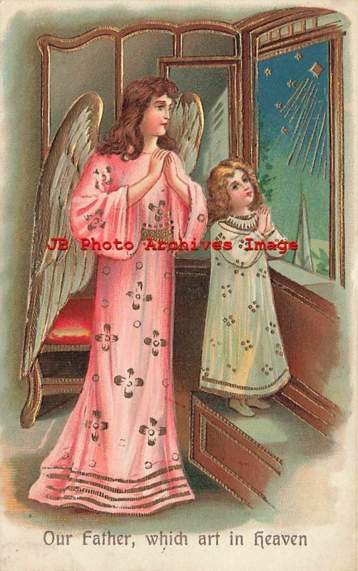 8 Postcard Set, ASB No 264, Lords Prayer, Angels, Children