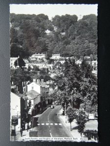 Derbyshire MATLOCK BATH South Parade & Abrahams Heights c1950's RP Postcard