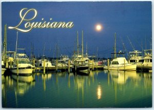 Postcard - Moonscape Marina, Louisiana