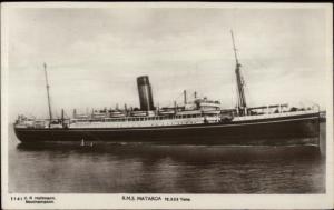 Steamship RMS Mataroa c1920s Real Photo Postcard