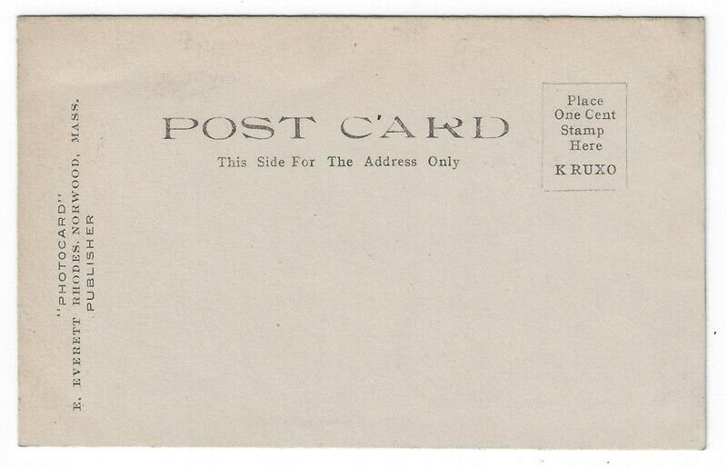 RPPC, Sharon, Massachusetts, Early View of Post Office Square