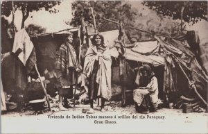 Paraguay Gran Chaco Vivienda de Indios Tobas Mansos Indians