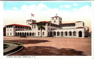 Honolulu, TH Hawaii HI~FEDERAL BUILDING Post Office~IRS/Customs ca1920s Postcard