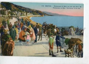 3129551 France MENTON Promenade du Midi Corner of Donkeys OLD