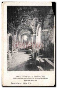 Postcard Abbey Flavigny Fabrique d & # 39anis Cloitre inside the first Benedi...