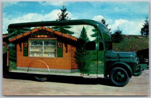 Wilmot Ohio 1960s Postcard Alpine-Alpa Cheese Chalet Truck Mobile