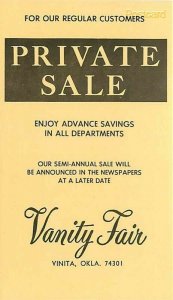 OK, Vinita, Oklahoma, Advertising, Vanity Fair Inc., Route 66