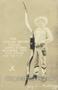 Worlds Record Western Cowboy Unused 