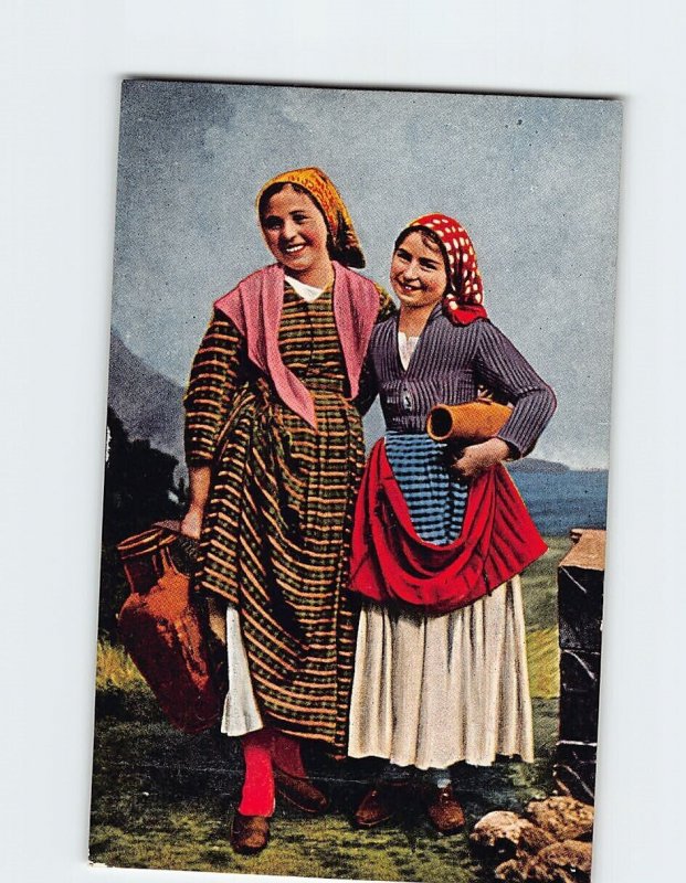 Postcard Sicilian Costumes, Italy
